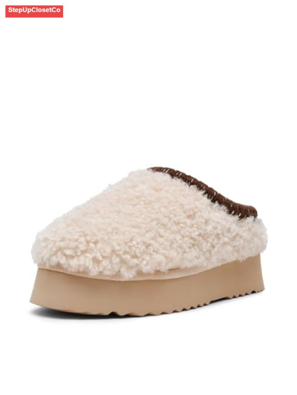 Suede Faux Fur Lined Ankle Boots Open Toe Platform Heel Fall